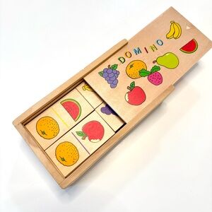 Colorful Fruit-Themed Domino Set for Kids